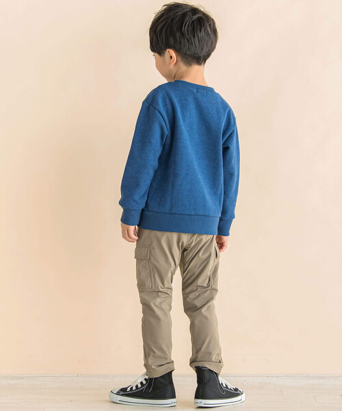 Noeil aime BeBe（ノイユエイムベベ）の「ストレッチナイロンカーゴパンツ(80~130cm)（カーゴパンツ・キッズ・ベージュ/グリーン・80ｃｍ/90cm/110cm/100cm/120cm/130cm）」の5枚目の写真