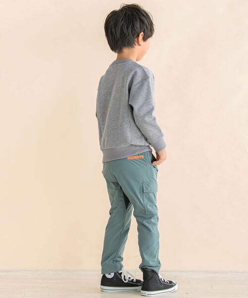 Noeil aime BeBe（ノイユエイムベベ）の「ストレッチナイロンカーゴパンツ(80~130cm)（カーゴパンツ・キッズ・ベージュ/グリーン・80ｃｍ/90cm/110cm/100cm/120cm/130cm）」の7枚目の写真