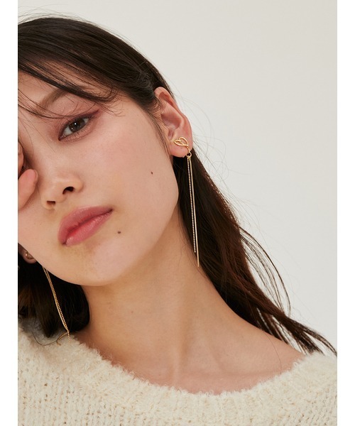 SNIDEL（スナイデル）の「ハートロングイヤリング（ネックレス・レディース・ゴールド/シルバー・FREE）」の11枚目の写真