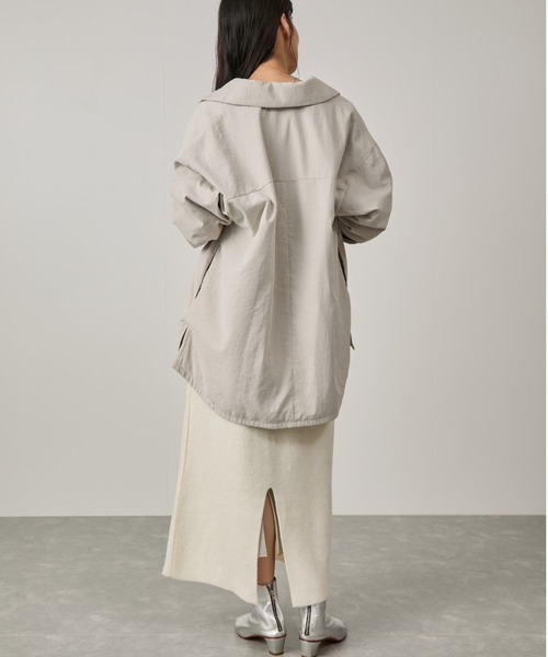 NERGY（ナージー）の「パデッドシャツジャケット（ダウンジャケット/コート・レディース・スミクロ/キナリ・FREE）」の10枚目の写真