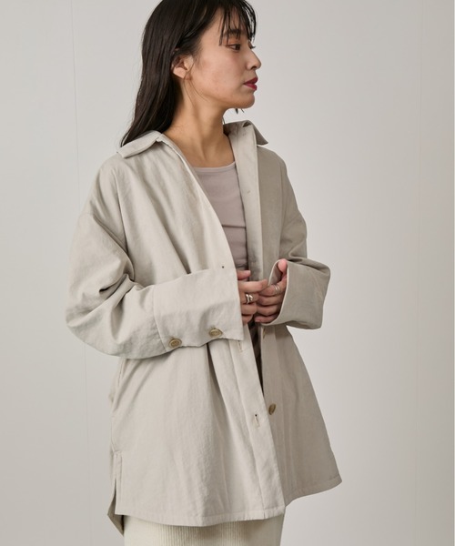 NERGY（ナージー）の「パデッドシャツジャケット（ダウンジャケット/コート・レディース・スミクロ/キナリ・FREE）」の11枚目の写真