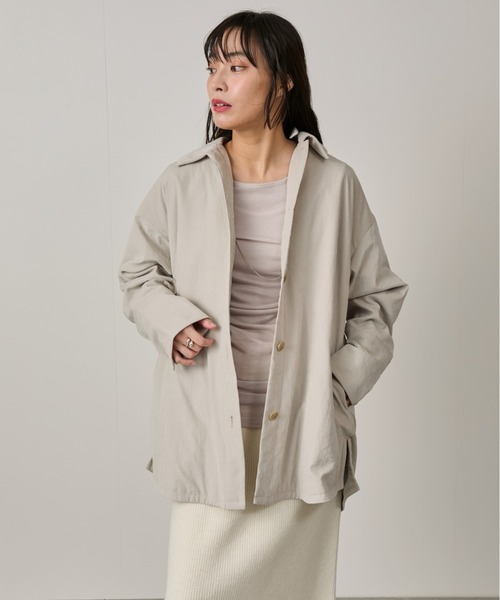 NERGY（ナージー）の「パデッドシャツジャケット（ダウンジャケット/コート・レディース・スミクロ/キナリ・FREE）」の13枚目の写真