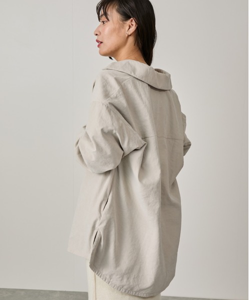 NERGY（ナージー）の「パデッドシャツジャケット（ダウンジャケット/コート・レディース・スミクロ/キナリ・FREE）」の14枚目の写真