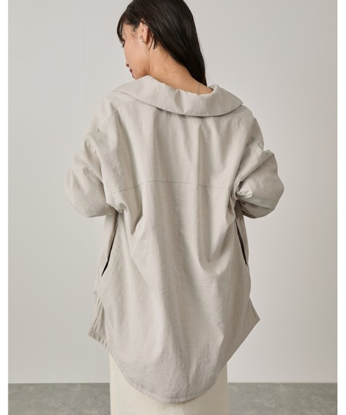 NERGY（ナージー）の「パデッドシャツジャケット（ダウンジャケット/コート・レディース・スミクロ/キナリ・FREE）」の15枚目の写真