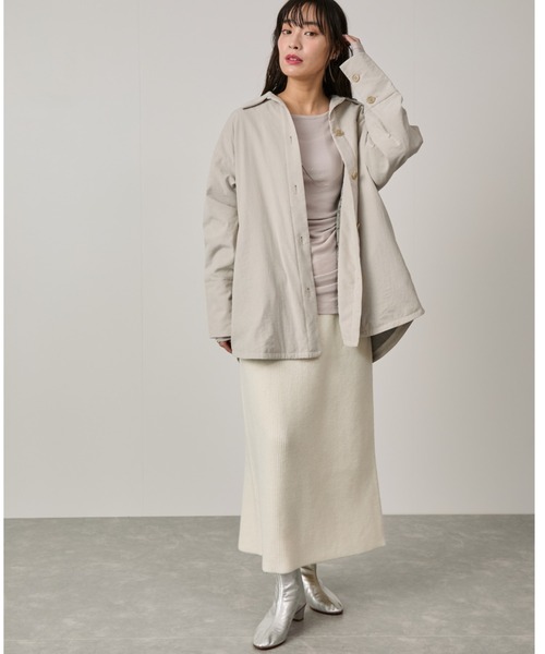 NERGY（ナージー）の「パデッドシャツジャケット（ダウンジャケット/コート・レディース・スミクロ/キナリ・FREE）」の17枚目の写真