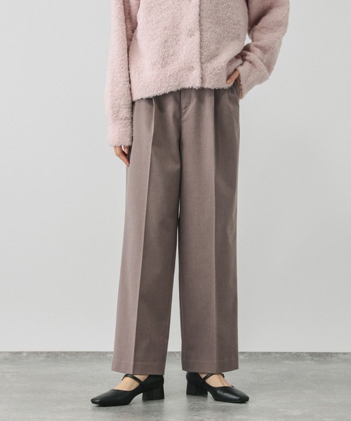 GLOBAL WORK(グローバルワーク)の「あったかウツクシルエットワイドパンツ/115440(その他パンツ・レディース・モカ/グレー系9/グレー/ブルー/ブラック/アイボリー・MEDIUM/SMALL/LARGE/X-SMALL)」の5枚目の写真