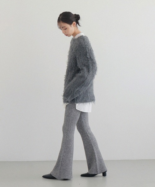 LIAN(リアン)の「リブニットフレアパンツ(その他パンツ・レディース・ブラック/アイボリー/グレー・FREE)」の19枚目の写真