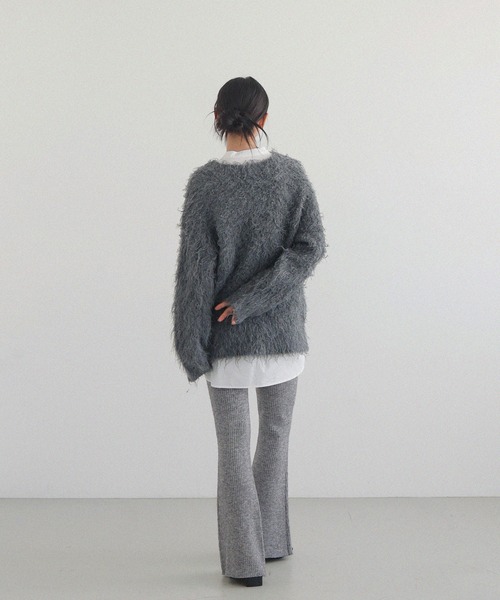 LIAN(リアン)の「リブニットフレアパンツ(その他パンツ・レディース・ブラック/アイボリー/グレー・FREE)」の20枚目の写真