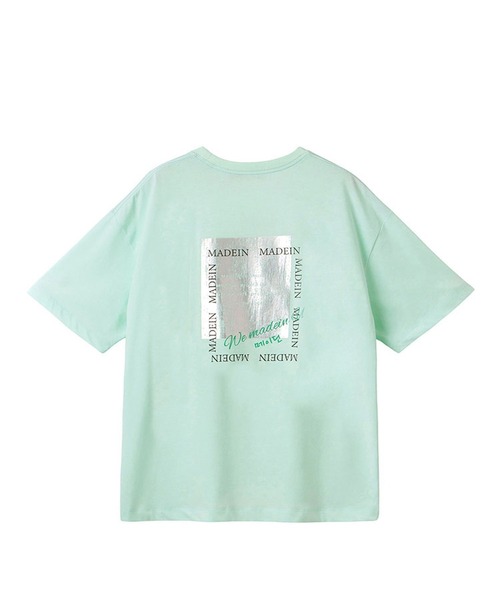 EASTBOY（イーストボーイ）の「Ｔシャツ 半袖〈MADEIN〉（Tシャツ/カットソー・キッズ・オフホワイト/チャコール/パープル/ミント・L/M）」の11枚目の写真
