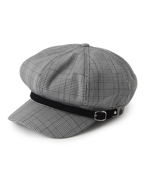 PINK-latte（ピンクラテ）の「◆ベルト付キャスケット（キャスケット・キッズ・ブラック/グレー系1/ベージュ・00）」の3枚目の写真