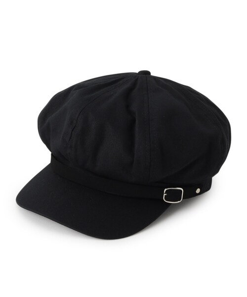 PINK-latte（ピンクラテ）の「◆ベルト付キャスケット（キャスケット・キッズ・ブラック/グレー系1/ベージュ・00）」の2枚目の写真