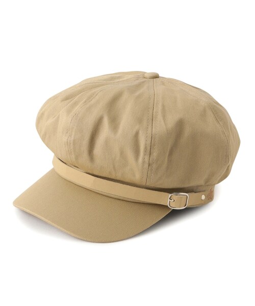 PINK-latte（ピンクラテ）の「◆ベルト付キャスケット（キャスケット・キッズ・ブラック/グレー系1/ベージュ・00）」の4枚目の写真