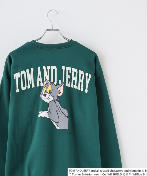 FUNALIVE(ファンアライブ)の「TOM&JERRY Fleece lining back print big sweatshirt / トムとジェリー 裏起毛 バックプリントビッグトレーナー unisex(スウェット・メンズ・オートミール/ベージュ/チャコール/ダークグリーン系1/ダークグリーン/ヘザーチャコール/杢グレー/チャコールアッシュ/ブラック系1/ホワイト系1/ブラック/ホワイト系2/ネイビー/ヘザーグレー/チャコールグレー/グレイッシュベージュ・M/L/XL)」の15枚目の写真
