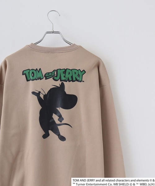 FUNALIVE(ファンアライブ)の「TOM&JERRY Fleece lining back print big sweatshirt / トムとジェリー 裏起毛 バックプリントビッグトレーナー unisex(スウェット・メンズ・オートミール/ベージュ/チャコール/ダークグリーン系1/ダークグリーン/ヘザーチャコール/杢グレー/チャコールアッシュ/ブラック系1/ホワイト系1/ブラック/ホワイト系2/ネイビー/ヘザーグレー/チャコールグレー/グレイッシュベージュ・M/L/XL)」の12枚目の写真