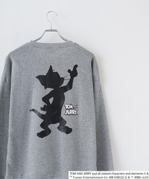 TOM&JERRY Fleece lining back print big sweatshirt / トムとジェリー 裏起毛 バックプリントビッグトレーナー unisex