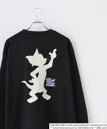TOM&JERRY Fleece lining back print big sweatshirt / トムとジェリー 裏起毛 バックプリントビッグトレーナー unisex