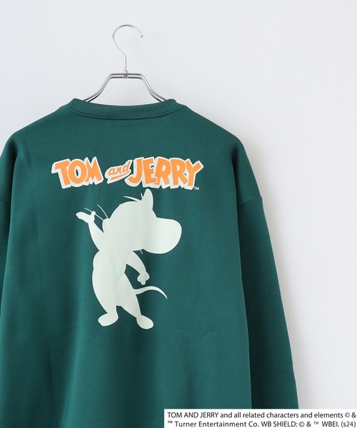 FUNALIVE(ファンアライブ)の「TOM&JERRY Fleece lining back print big sweatshirt / トムとジェリー 裏起毛 バックプリントビッグトレーナー unisex(スウェット・メンズ・オートミール/ベージュ/チャコール/ダークグリーン系1/ダークグリーン/ヘザーチャコール/杢グレー/チャコールアッシュ/ブラック系1/ホワイト系1/ブラック/ホワイト系2/ネイビー/ヘザーグレー/チャコールグレー/グレイッシュベージュ・M/L/XL)」の1枚目の写真