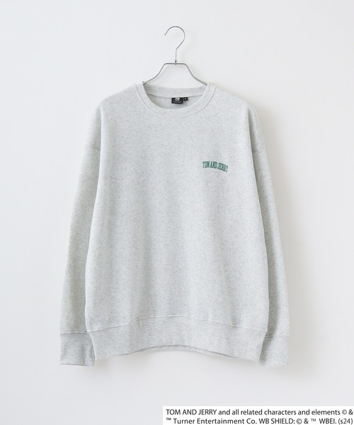 FUNALIVE(ファンアライブ)の「TOM&JERRY Fleece lining back print big sweatshirt / トムとジェリー 裏起毛 バックプリントビッグトレーナー unisex(スウェット・メンズ・オートミール/ベージュ/チャコール/ダークグリーン系1/ダークグリーン/ヘザーチャコール/杢グレー/チャコールアッシュ/ブラック系1/ホワイト系1/ブラック/ホワイト系2/ネイビー/ヘザーグレー/チャコールグレー/グレイッシュベージュ・M/L/XL)」の19枚目の写真