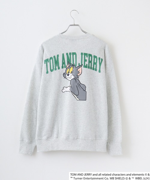 FUNALIVE(ファンアライブ)の「TOM&JERRY Fleece lining back print big sweatshirt / トムとジェリー 裏起毛 バックプリントビッグトレーナー unisex(スウェット・メンズ・オートミール/ベージュ/チャコール/ダークグリーン系1/ダークグリーン/ヘザーチャコール/杢グレー/チャコールアッシュ/ブラック系1/ホワイト系1/ブラック/ホワイト系2/ネイビー/ヘザーグレー/チャコールグレー/グレイッシュベージュ・M/L/XL)」の20枚目の写真