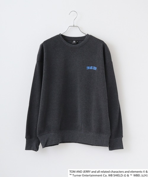 FUNALIVE(ファンアライブ)の「TOM&JERRY Fleece lining back print big sweatshirt / トムとジェリー 裏起毛 バックプリントビッグトレーナー unisex(スウェット・メンズ・オートミール/ベージュ/チャコール/ダークグリーン系1/ダークグリーン/ヘザーチャコール/杢グレー/チャコールアッシュ/ブラック系1/ホワイト系1/ブラック/ホワイト系2/ネイビー/ヘザーグレー/チャコールグレー/グレイッシュベージュ・M/L/XL)」の21枚目の写真
