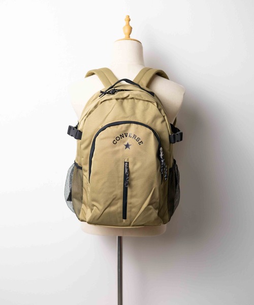 CONVERSE(コンバース)の「【CONVERSE】LOGO PRINT BACK PACK(バックパック/リュック・レディース・ブラック系その他/ベージュ/ブラック・FREE)」の4枚目の写真