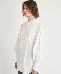 新品crinkle ブラックフリルシャツ crinkle crinkle crinkle（クリンクルクリンクルクリンクル）の