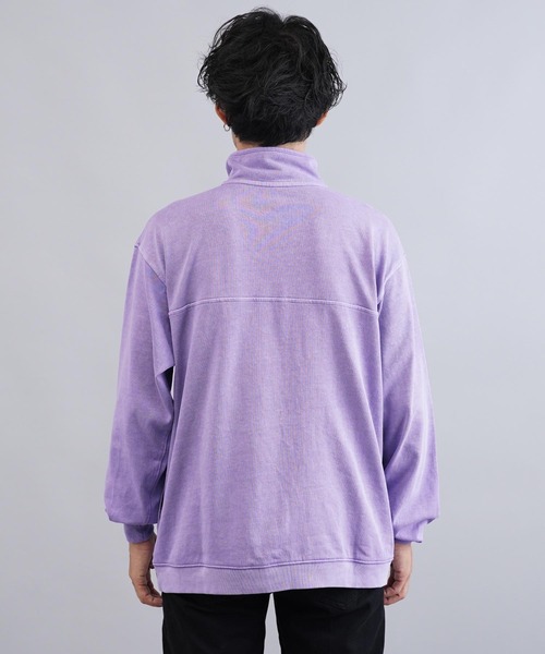 jiggys shop（ジギーズショップ）の「ピグメント加工フェードスタンドZIPスウェットトレーナー（スウェット・メンズ・チャコールグレー/ブルー/パープル・MEDIUM/LARGE/X-LARGE）」の13枚目の写真