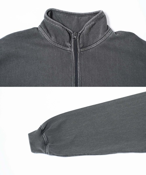 jiggys shop（ジギーズショップ）の「ピグメント加工フェードスタンドZIPスウェットトレーナー（スウェット・メンズ・チャコールグレー/ブルー/パープル・MEDIUM/LARGE/X-LARGE）」の15枚目の写真