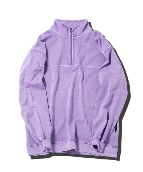 jiggys shop（ジギーズショップ）の「ピグメント加工フェードスタンドZIPスウェットトレーナー（スウェット・メンズ・チャコールグレー/ブルー/パープル・MEDIUM/LARGE/X-LARGE）」の9枚目の写真