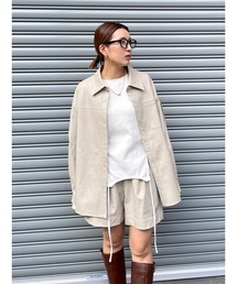 Ungrid | スリーブデザインフェイクレザーシャツ(シャツ/ブラウス)