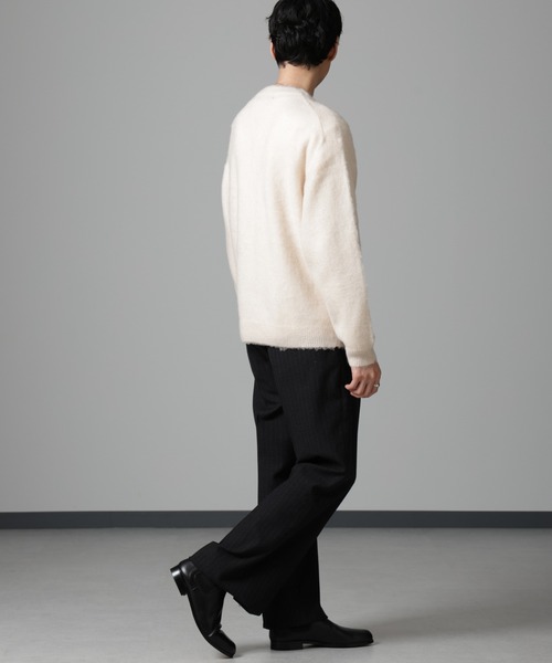 セール】モヘヤブレンド起毛Vネックニット（ニット/セーター）｜NANO