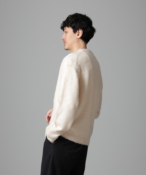 セール】モヘヤブレンド起毛Vネックニット（ニット/セーター）｜NANO