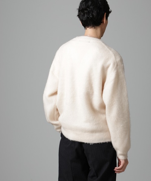 セール】モヘヤブレンド起毛Vネックニット（ニット/セーター）｜NANO