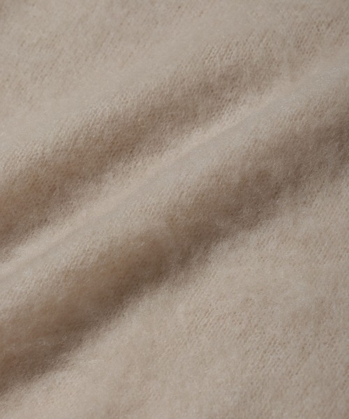 NANO universe(ナノユニバース)の「モヘヤブレンド起毛Vネックニット(ニット/セーター・メンズ・オフホワイト/ダークグリーン・M/L)」の8枚目の写真