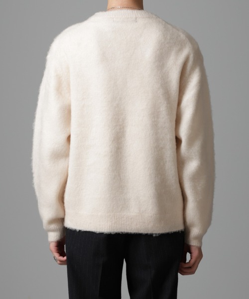 セール】モヘヤブレンド起毛Vネックニット（ニット/セーター）｜NANO