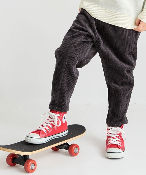 BRANSHES（ブランシェス）の「【ガーデナー】コーデュロイテーパードパンツ（その他パンツ・キッズ・キャメル/チャコールグレー/アイボリー・110/90/150/140/130/120/100）」の3枚目の写真