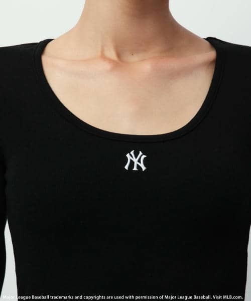 BACK TO THE FIELD（バック トゥー ザ フィールド）の「【MLB】カラーブロックショートトップス（Tシャツ/カットソー・レディース・オフホワイト/グレー/ブラック・FREE）」の18枚目の写真