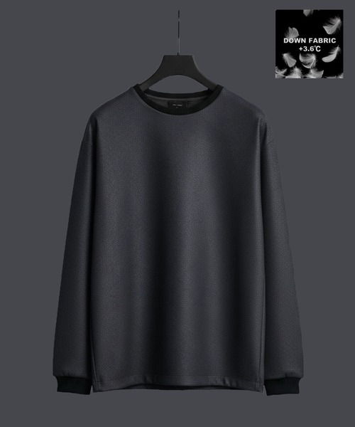 ARCHIVIO UV速乾長袖プルオーバー グレー 新品未使用タグ付き ≪新作≫【WEB限定】＋3.6℃ダウンファブリックプルオーバー｜+3.6℃ UP