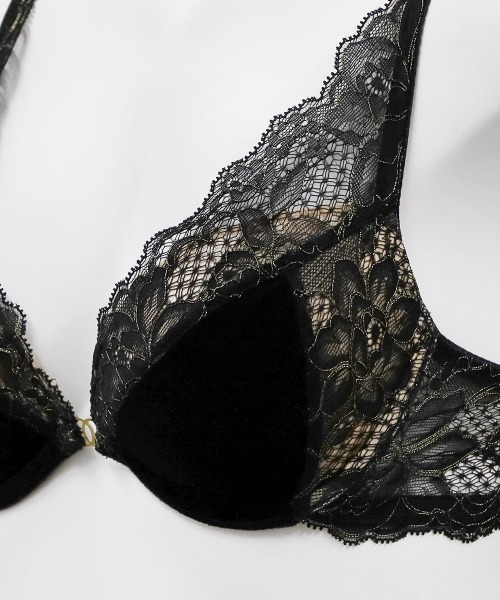 Velvet ベロア×レースモールドカップブラジャー（ブラジャー