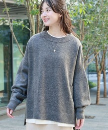 GLOBAL WORK Smile Seed Store | ふわもちチュニックプルオーバー/116046(ニット/セーター)