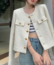 THISIS（ディスイズ）の「ノーカラージャケット レディース（ノーカラージャケット）」