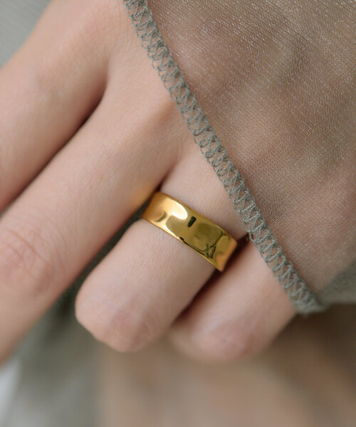 《金属アレルギー対応/ステンレス》スムースリング(リング)|ear PAPILLONNER(イアパピヨネ)