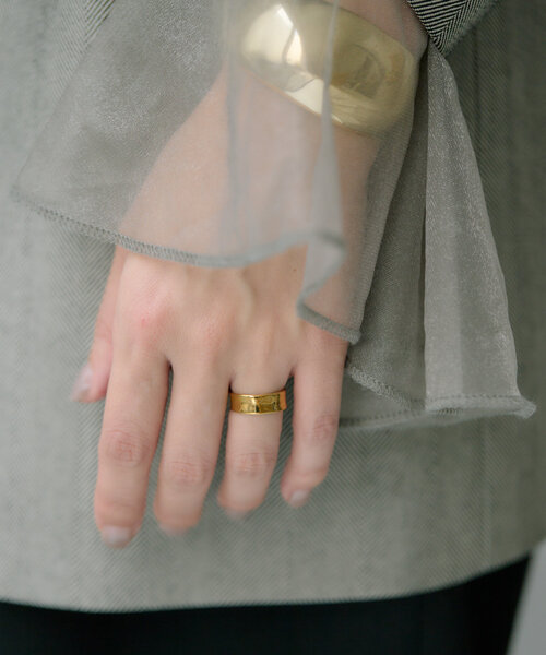 《金属アレルギー対応/ステンレス》スムースリング(リング)|ear PAPILLONNER(イアパピヨネ)