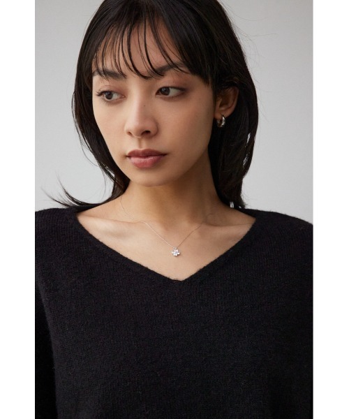 AZUL by moussy(アズールバイマウジー)の「ビジューネックレス(ネックレス・レディース・シルバー・FREE)」の2枚目の写真