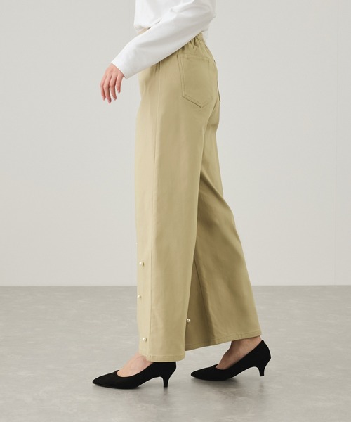 Jayro(ジャイロ)の「パール使いワイドパンツ(その他パンツ・レディース・ベージュ/ホワイト系その他2/ブラック・M)」の18枚目の写真