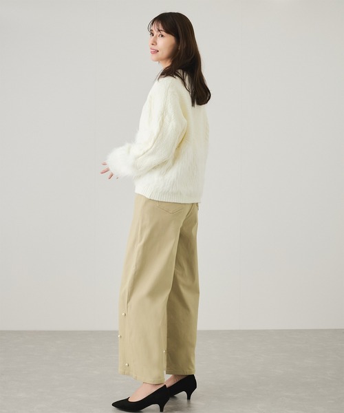 Jayro(ジャイロ)の「パール使いワイドパンツ(その他パンツ・レディース・ベージュ/ホワイト系その他2/ブラック・M)」の21枚目の写真