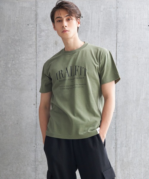 IRAL(アイラル)の「【UNISEX ITEM】IRALFIT T-SHIRT(Tシャツ/カットソー・メンズ・ピンク/カーキ・FREE/L-XL)」の1枚目の写真