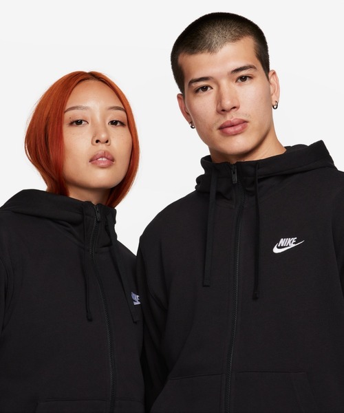 NIKE(ナイキ)の「《セットアップ対応商品》ナイキ スポーツウェア クラブ ユニセックス フルジップ パーカー / Nike Sportswear Club Men's Full-Zip Hoodie BV2649-010 Black(パーカー・メンズ・ブラック・2XL/L/M/S/XL)」の3枚目の写真