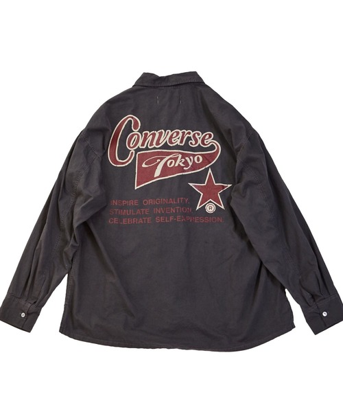 CONVERSE(コンバース)の「【限定展開】PIGMENT DYE BACK PRINT SHIRT(シャツ/ブラウス・レディース・ブラック/ホワイト/ピンク・SMALL/MEDIUM)」の13枚目の写真