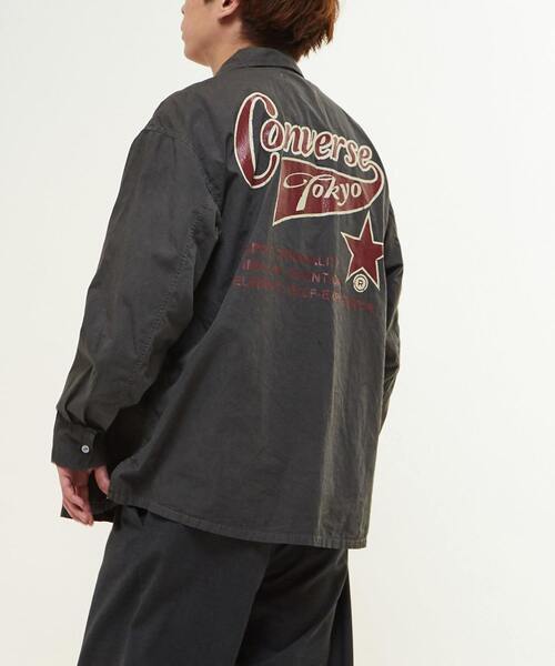 CONVERSE(コンバース)の「【限定展開】PIGMENT DYE BACK PRINT SHIRT(シャツ/ブラウス・レディース・ブラック/ホワイト/ピンク・SMALL/MEDIUM)」の16枚目の写真